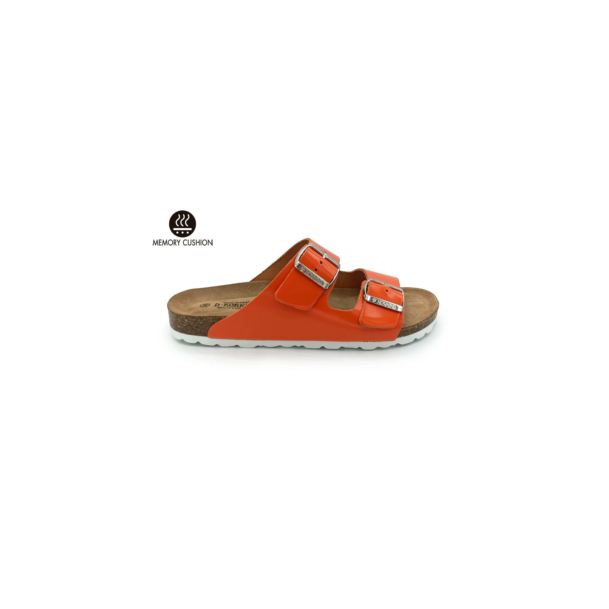 Paris Naranja cuero natural esmaltado