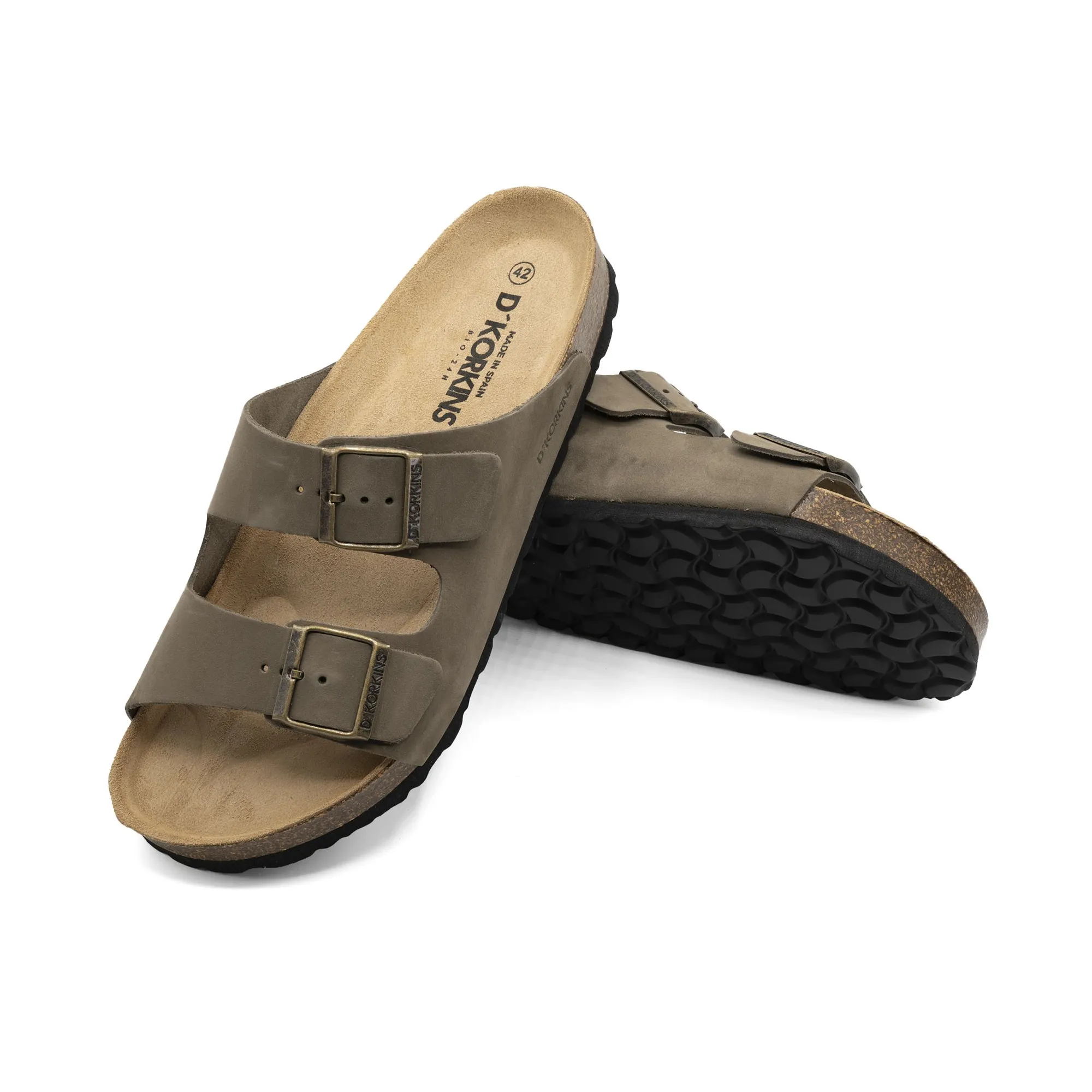 Paris hombre kaki nobuk